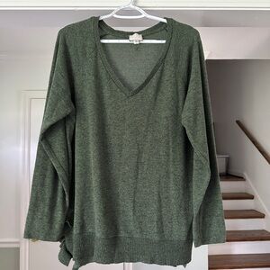 Anthropologie 9h15 Stcl Green Sweater- Size L